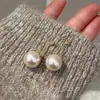 Pendientes Largos de Borla de Perla y Laca de Lujo Ligero Estilo Francés, Diseño de Nicho Simple y Dulce, Pendientes Largos de Moda