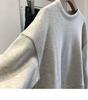 Suéter Feminino Curto Gola Redonda Linha Brilhante Pulôver Solto Pequeno Alto Emagrecedor Estudante Casual Manga Longa Casaco Top