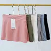Roupas de Yoga Femininas Saia Esportiva Slim para Tênis Badminton Vôlei Saia Plissada Falsa de Duas Peças Cintura Alta Alta Elasticidade Saia