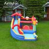Castillo Inflable Pequeño Amf Castillo con Aspersor de Agua para Niños en Casa Cama Elástica Tobogán Inflable Parque Acuático Castillo Interior