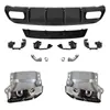 Adecuado para Coches Mercedes-Benz Clase A Modelos 13-18 W176 Lip Trasero y Garganta de Escape Modificación Accesorios Venta Directa de Fábrica