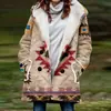 [Processamento Personalizado] Novo Casaco de Inverno Feminino com Pelúcia Estilo Europeu e Americano Casaco com Capuz 3D de Natal Atacado