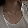 Collar Largo Romántico Francés de Cristal Blanco Burbuja Cadena Redonda de Bambú Degradado Nuevo Elegante Elegante Collar de Gama Alta