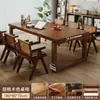 Escritorio Grande de Madera Maciza para Uso Doméstico, Transformable en Mesa de Sala de Estar, Escritorio de Trabajo, Escritorio de Estudio y Mesa de Comedor Móvil