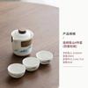 Juego de Té de Viaje Continuo Castle Peak Traje Cafetera Portátil para Exteriores Tres Tazas Juego de Té Kung Fu Taza Express para Coche