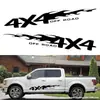 Adesivos de Carro de Comércio Exterior 4X4 Off-Road Adesivos Totem de Chama Listras Decorativas Porta de Caminhão Criativas Adesivos de Modificação de Carroceria