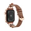 Nova pulseira de couro de metal Clover da maçã aplicável iwatch apple pulseira de relógio inteligente embutida em diamante
