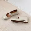 Zapatos Mary Jane de Moda con Corte Lateral Francés para el Commute Otoño Nueva Llegada Zapatos Casuales Slip-on Adelgazantes de Nicho Francés