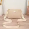 Bolsa Versátil Nova 2025 Transfronteiriça com Padrão de Ondas, Bolsa de Mão Fashion Color Sólida para Moedas, Celular, Ombro, Transversal e para o Dia a Dia