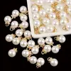 ABS Destaque Pérola Imitação Gota d'Água Olho de Carneiro Pingente Pérola Branca Gota d'Água Brincos Colar Broche Decoração Acessórios