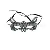 Máscara de Renda Elegante Preta Festa de Halloween Baile de Máscaras Meio Rosto Máscara para Olhos Máscara Veneziana Sexy para Mulheres