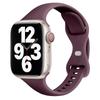 Adecuado para correa de Apple Watch de cintura pequeña, correa de silicona para iwatch, correa de reloj Applewatch, hebilla de mariposa a juego de un solo color