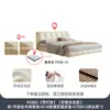 Cama Colgante Especial Tonglanguage Capa Superior Cuero Vacuno Fácil Sencilla Moderna Doble Recámara Principal Cama Grande Almacenamiento Cama Alta Tipo Caja Cama de Cuero