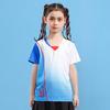 [FeelTime loja de fábrica] roupas infantis de badminton top masculino e feminino roupas de competição de treinamento de tênis de mesa de secagem rápida