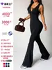 Youhang Roupas de Yoga Macacão de Yoga Peça Única com Bojos e Zíper, Macacão Esportivo Fitness, Roupa de Peça Única Justa