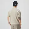 2026 Verano Nuevas Llegadas Suéter Estilo Old Money Cuello Solapa Manga Corta para Hombre Holgado Versátil Holgado Camisa Polo Superior Ropa para Hombre