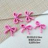 Color Macaron Estilo Lindo Lazo Pastel de Fresa Horneado Pintura Aleación DIY Collar Cadena para Teléfono Móvil con Cuentas Accesorios para el Cabello