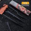 Pinzas para Barbacoa Coreana de Acero Inoxidable Transfronterizas Fcm Pinzas para Barbacoa Pinzas para Alimentos Pinzas para Emplatado de Bistec Buffet Pinzas para Té