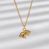 Collar de Lirio del Valle Tendencia en Transmisión en Vivo de Tiktok Modelo Nuevo 2026 Colgante de Flor de Tulipán Bañado en Oro Cadena para la Clavícula