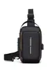 Bolsa de Moto Popular Masculina Transfronteiriça de Grande Capacidade Bolsa de Peito Masculina Bolsa Transversal de Ombro Impermeável e Resistente ao Desgaste Multifuncional Presente