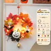 Decoración de Halloween Ramo de Calabazas Colgante Hecho a Mano DIY Diseño de Escena para Fiesta Festiva Regalos para Actividad de Jardín de Infancia