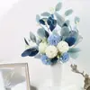 Ramo de Flores Esponjosas de Simulación con Hojas de Eucalipto Hojas de Eucalipto Adecuado para Decoración de Eventos en Casa Decoración de Flores Artificiales Adorno para Sala de Estar