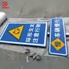 Señales de Advertencia de Reducir la Velocidad y Reducir la Velocidad, Señales de Tráfico con Película Reflectante de Grado de Ingeniería, Señales de Seguridad para Sitios de Construcción Vial al Aire Libre