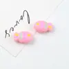 Cuentas de Pez Pequeño Pintadas en Acrílico Accesorios para Joyería DIY Cadena para Teléfono Móvil Cuerda para el Cabello Pulsera Material Colorido con Agujero Pasante