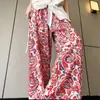 Pantalones de pijama de algodón y seda para casa de verano, longitud de nueve puntos, talla grande, pantalones casuales holgados a cuadros para casa, cómodos 05