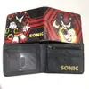 Cartera Infantil de Sonic the Hedgehog Caricatura Estudiante Corta Estampada Cartera para Niños Niñas Cambio