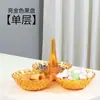 Plato de Frutas, Bandeja para Guardar Snacks, Plato de Frutas Plegable, Plato de Frutas Secas para Sala de Estar, Plato para Semillas y Dulces
