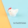 Decoração criativa ninho de galinha pequeno decoração de micro paisagem galinha de desenho animado fofa material de paisagem DIY acessórios