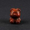 Cristal Natural Transfronteiriço Urso Morango Escultura Pedra de Cristal Minério Amostra Europeia e Americana Decoração de Casa Festivais Enfeites