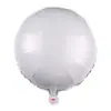 Placa de luz redonda de 18 pulgadas de color sólido globo de película de aluminio monocromática boda fiesta escena festiva diseño globo al por mayor