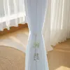 Atrapacortinas Nudo de Mariposa Perlado Atrapacortinas Sencillo Decoración para Cortinas Transparentes Ajustable Sin Taladro