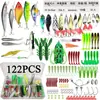 Kit Completo de Iscas Artificiais Spinnerbait Minnow Rã Isca Macia Todas as Camadas de Natação Transfronteiriço