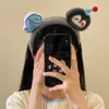 Diadema de Felpa con Diseño de Pingüino y Pez de Dibujos Animados para Mujer, Diadema de Estilo High-Top Linda y Divertida para Lavarse la Cara, Pasador para Tomar Fotos