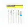 Set de Brocas para Manicura Rusa de Cono Pequeño Etiqueta Azul, Broca de Desbaste para Pre-Tratamiento de Eliminación de Cutículas, Universal para Pulidoras Eléctricas
