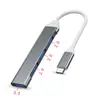 Concentrador USB 3.0 de cuatro puertos, concentrador multi-alta velocidad, divisor USB para computadora, extensor USB de 4 puertos.