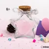 Botella de Vidrio Frasco Estrella Grulla de Papel Botella de los Deseos Decoración del Hogar Caja de Regalo Creativa para Novio Forma Redonda Simple