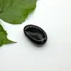 Pingente Gota d'Água Estilo Europeu e Americano Cristal Natural Ágata Pedra Bruta Oval 2,0mm Furo Lateral Colar Pingente DIY Jade