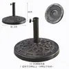 Base para Guarda-Sol de Exterior Base de Resina Tanque de Água Mármore Peso Móvel Pedestal de Cimento Preenchível com Água Preenchível com Areia Suporte para Guarda-Sol