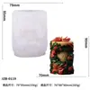 Serie Navideña Vela Aromática Cilíndrica Navideña Molde de Silicona Adornos Decoraciones Resina UV Silicona