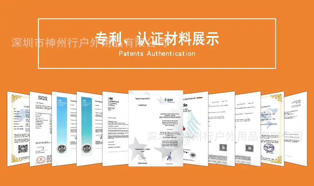 专利认证展示