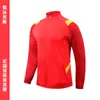 Traje de Apariencia de Fútbol de Manga Larga para Otoño e Invierno Personalizado Tejido de Placa Ligera Cuello Alto Traje de Entrenamiento Chaqueta Deportiva de Secado Rápido para Hombre