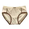 Roupa Íntima Feminina 100% Algodão Respirável Cintura Média Forro de Algodão Tonalidade Abdominal Calcinha de Estudante Novo Estilo Roupa Íntima Calça de Menina