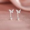 Brincos Banhados a Prata 925 Direto da Fábrica Design de Nicho de Verão Brincos com Tampa de Rosca Leve Luxo Brincos de Alta Qualidade para Mulheres