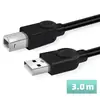 Cable de Impresión USB para Fabricante Núcleo de Cobre Negro Cable de Datos para Impresora Puerto Cuadrado Cable de Conversión de Transmisión para Computadora 1.5m