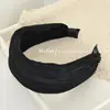 Faixa de Cabeça Plissada Larga Estilo Hong Kong da Moda para Mulheres, Tiara de Cabelo de Alta Qualidade e Elegante, Versátil para Sair, Presilha de Cabelo