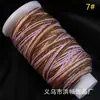 Hilo de Algodón Teñido por Sección Retorcido a Mano con Color Gradiente Cielo Estrellado de Xizang Dorado Cuerda para Colgante Pulsera Collar Tejido a Mano DIY Juguete
